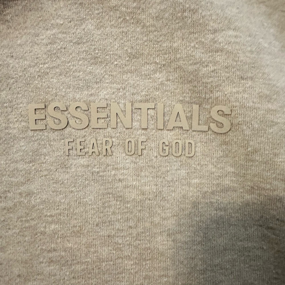 Fear of God Essentials Cream Hoodie